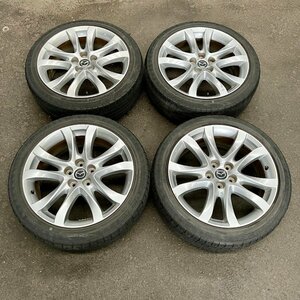 タイヤ付き純正ホイール4本セット　アテンザワゴン　GJ2FW　19×7 1/2J　+45　114.3　5穴　225/45R19