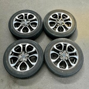 タイヤ付き純正ホイール　デミオ　DJ3FS　ガンメタ×ポリッシュ　9965 40 5560　16×5 1/2J　+40　100　4穴　185/60R16　19・21年 2～5ミリ