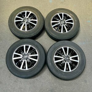 タイヤ付き社外ホイール4本セット　TOPPY CEREBRO WF5(トピー セレブロ)　12×3.50B　+44　100　4穴　145/80R12 80/78N LT