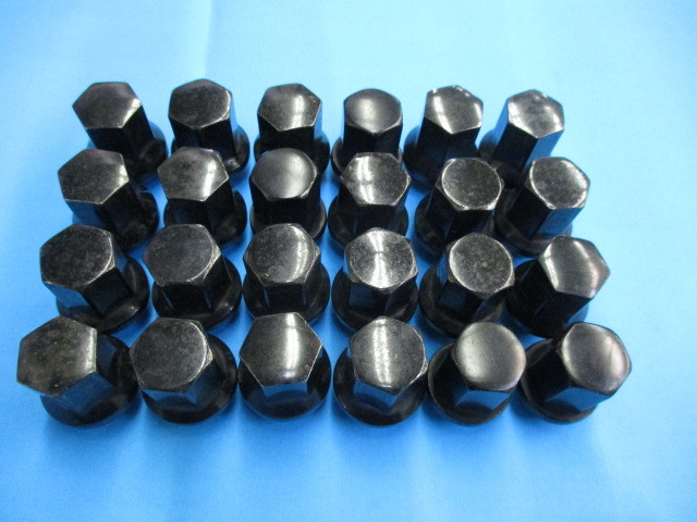  колесные гайки черный M12-1.5 17HEX 24 шт 