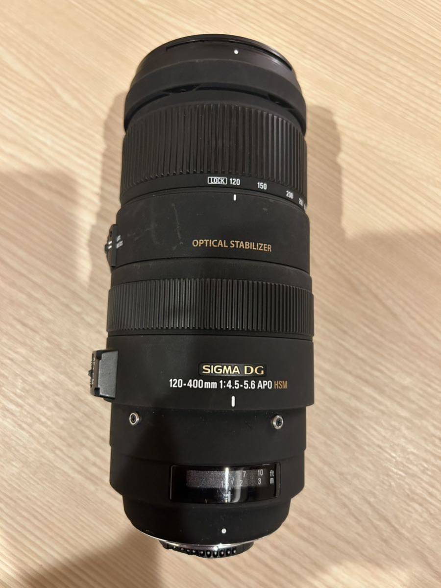 人気絶頂 完動品 SIGMA F4.5-5.6 APO 120-400 120-400mm 手ブレ補正 DG