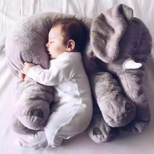 幼児象の枕ぬいぐるみ 赤ちゃん抱き枕 大きいぬいぐるみ 子供/出産お祝い 誕生日プレゼント 贈り物