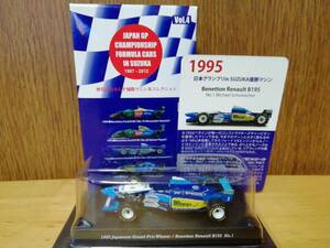 京商 1/64 JAPAN GP COLLECTION vol.4 1995 日本グランプリ in SUZUKA 優勝マシン Benetton Renault B195 No.1 Michael Schumacher　KYOSHO