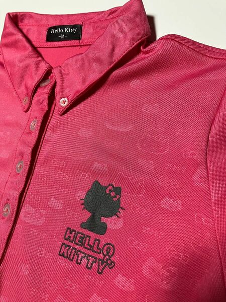 Hello Kitty ゴルフ　レディースポロシャツ　サイズＭ　美品