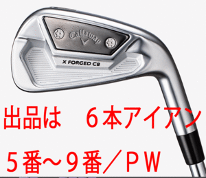 新品■キャロウェイ■2020.10■X FORGED CB■６本アイアン■5~9/PW■DMG スチール■S200■日本仕様■