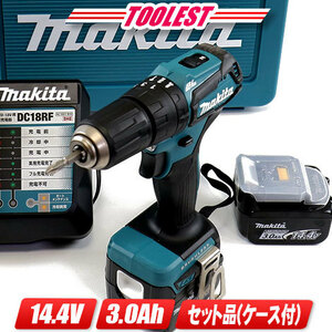 マキタ　14.4V　充電式振動ドライバドリル　HP473DRFX　3.0Ah Li-ion電池(BL1430B)2個　充電器(DC18RF)　ケース