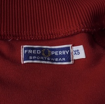 1円スタート 入手困難 80s FRED PERRY フレッドペリー ポルトガル製 トラックジャケット ロゴ刺繍 月桂樹 レッド_画像5