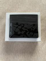 新品 メゾンマルジェラ スプラッシュペイント カレンダータグ カードケース 財布 21SS 黒 Maison Margiela 11 メンズ ブラック パスケース_画像2