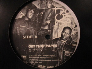 Do Or Die ： Get That Paper 12'' // Gangsta / G-Rap / GRap / Rap-A-Lot / RapALot / 5点で送料無料