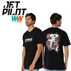 ジェットパイロット JETPILOT 2023 Tシャツ 送料無料 シャーク フラッシュ メンズ Tシャツ W23603 ブラック XL