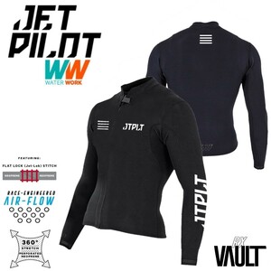  jet Pilot JETPILOT 2023 wet suit free shipping RX VAULT bolt race jacket JA22156 black / white S