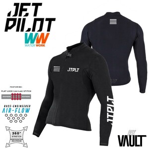 ジェットパイロット JETPILOT 2023 ウェットスーツ 送料無料 RX VAULT ボルト レース ジャケット JA22156 ブラック/ホワイト M