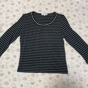 ボーダーカットソー