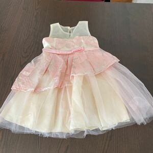  beautiful goods Kids girl formal dress dress presentation wedding pink common common size 120.