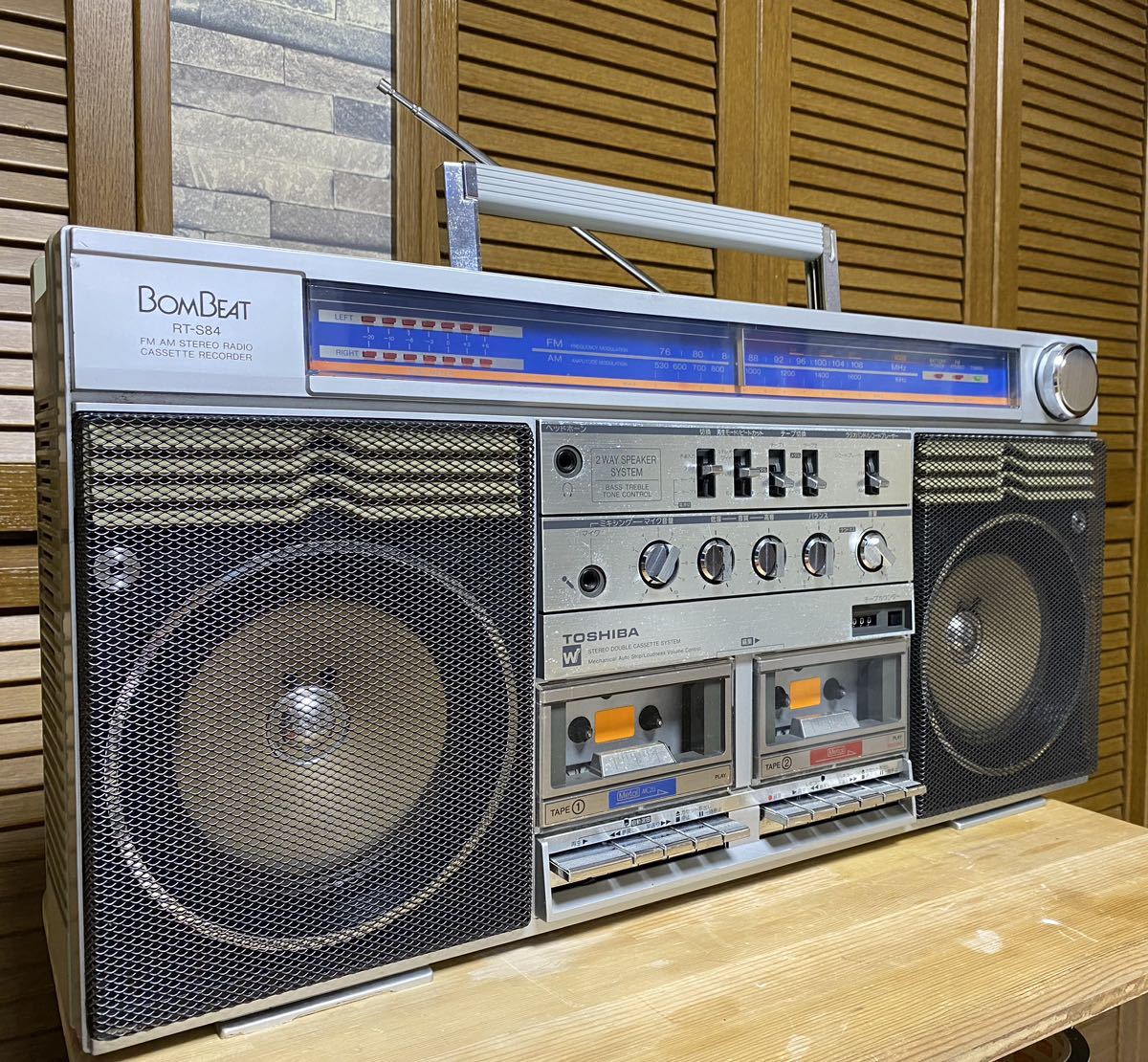 低価正規品 ラジカセ BomBeat RT-8780S nocUT-m53418766250 東芝 即納国産