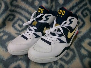 NIKE AIR FORCE 180° RETRO 30cm US12 white navy blue gold ultimate beautiful goods NBA Charles Berkeley Burke re- Barcelona Olympic Charles Barkley