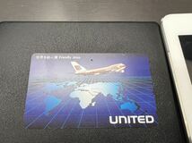 United airlines ユナイテッド航空 テレカ テレホンカード 飛行機_画像1