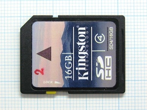 ★Kingston SDHC メモリーカード 16GB 中古★送料６３円～