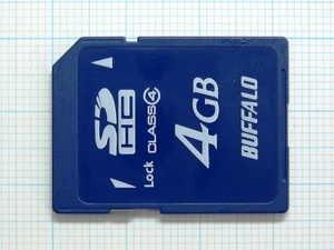 ★BUFFALO ＳＤＨＣ メモリーカード ４GB 中古★送料６３円～ 