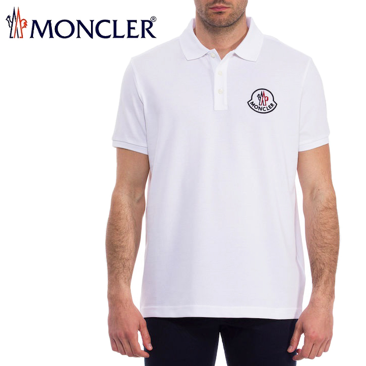 クリーニング済】モンクレール ポロシャツ ブラック サイズM MONCLER
