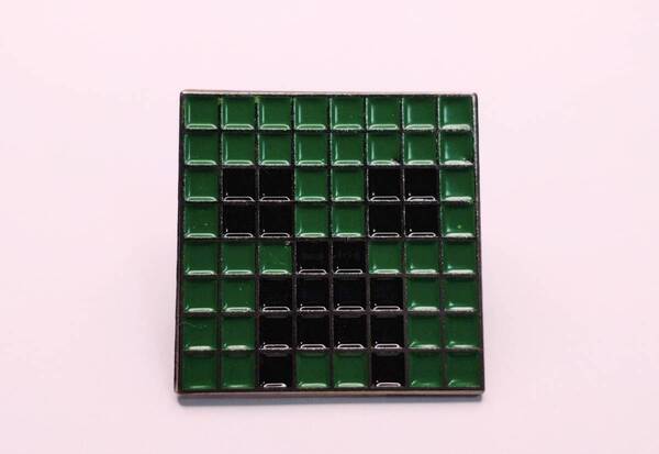 送料無料 マインクラフト ピンブローチ ピンズ クリーパー やってみたらわかる面白さ スマアク