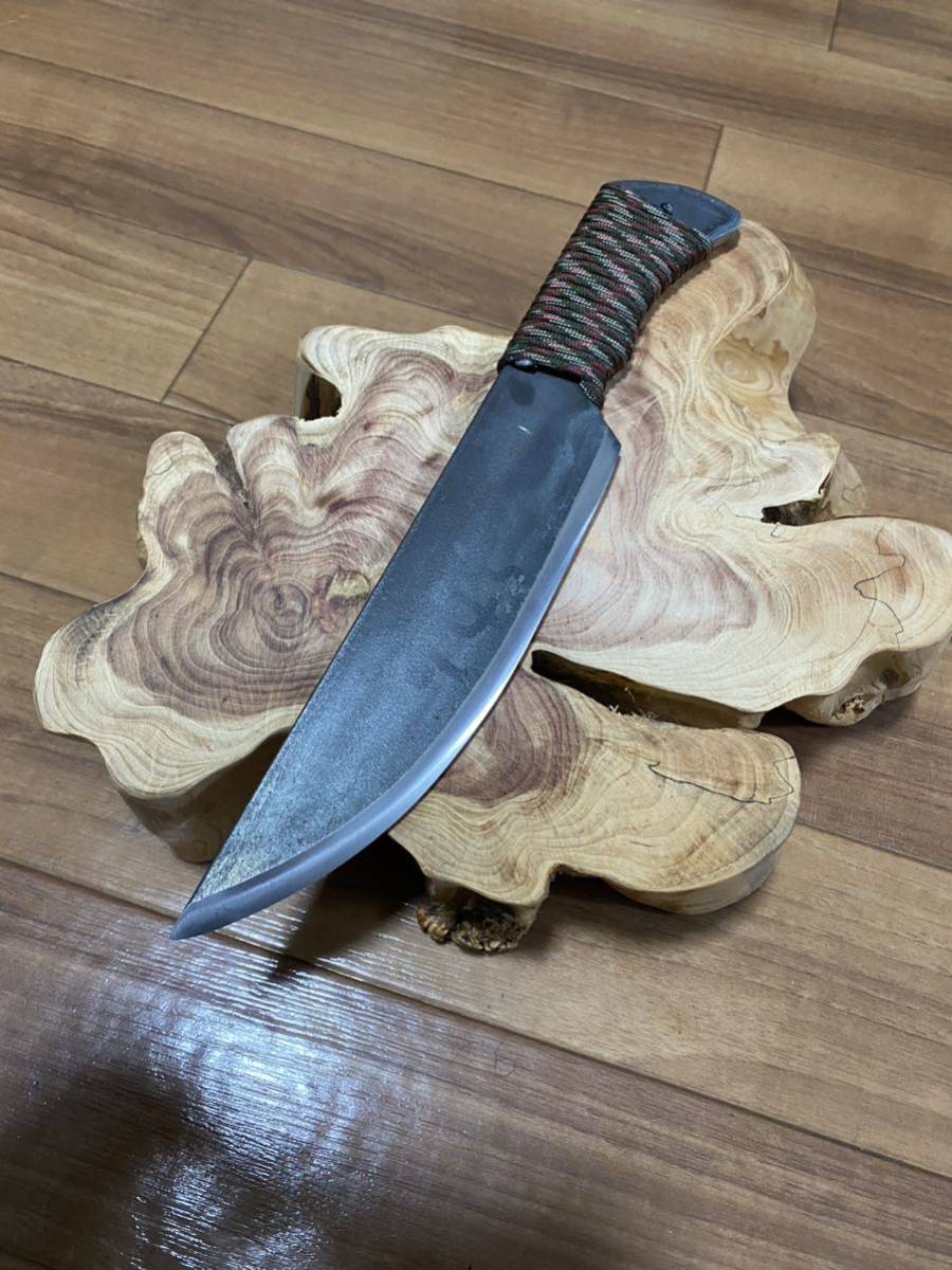 オンラインストア割 特注品 パラン・トラッカーナイフ 鍛造刃物 鍛冶屋