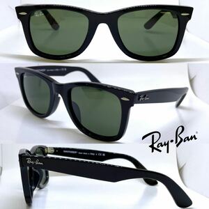  новый товар бесплатная доставка Ray Ban RayBan WAYFARER Wayfarer солнцезащитные очки RB2140-F RB2140F 901 черный G15