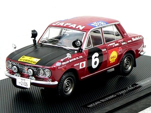 ■即決 エブロ 1/43【日産 ブルーバード 410 1300SS サファリラリー 1966 #6 43662