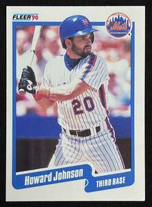 MLB 1990 FLEER ハワード・ジョンソン ニューヨーク・メッツ HOWARD JOHNSON 