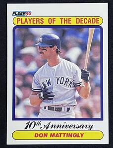 MLB 1990 FLEER ドン・マッティングリー ニューヨークヤンキース Don Mattingly