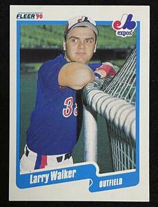 MLB 1990 FLEER ラリーウォーカー モントリオール・エクスポズ LARRY WALKER