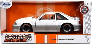 Jada　1/24 1989 フォード マスタング GT(グロッシーホワイト) 「BIGTIME MUSCLE」