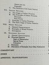 Willi Apel / The Notation of Polyphonic Music 900-1600　音楽 楽譜 譜面 記譜 歴史_画像6