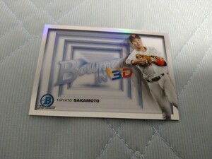 2022 TOPPS BOWMAN CHROME NPB インサート BOWMAN IN 3D silver REFRACTOR 坂本勇人 読売ジャイアンツ