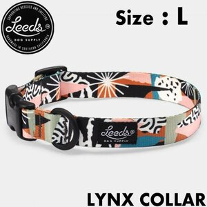 [ free shipping ] necklace dog for Leeds Dog Supply Lee z dog supply LYNX COLLAR L size 