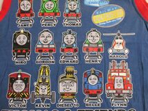 BE781【THOMAS&FRIENDS・きかんしゃトーマス】プリント　タンクトップ　男児　青　100_画像2