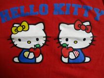 BE807【HELLO KITTY・ハローキティー】プリント　タンクトップ　女児　赤　95_画像2