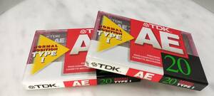 TDK カセットテープ　AE20 新品未開封 2本セット