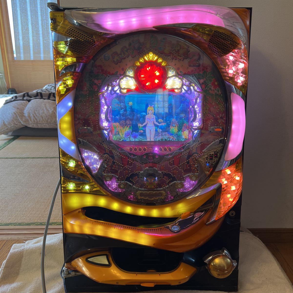 引き取り限定 パチンコ実機 魔法先生ネギま 1/256 オート 役物 バイブ
