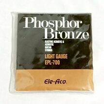 【新品・未使用品】Ele-Aco Phosphor Bronze Light Gauge EPL-700 ブロンズ エレアコ・アコースティックギター_画像1