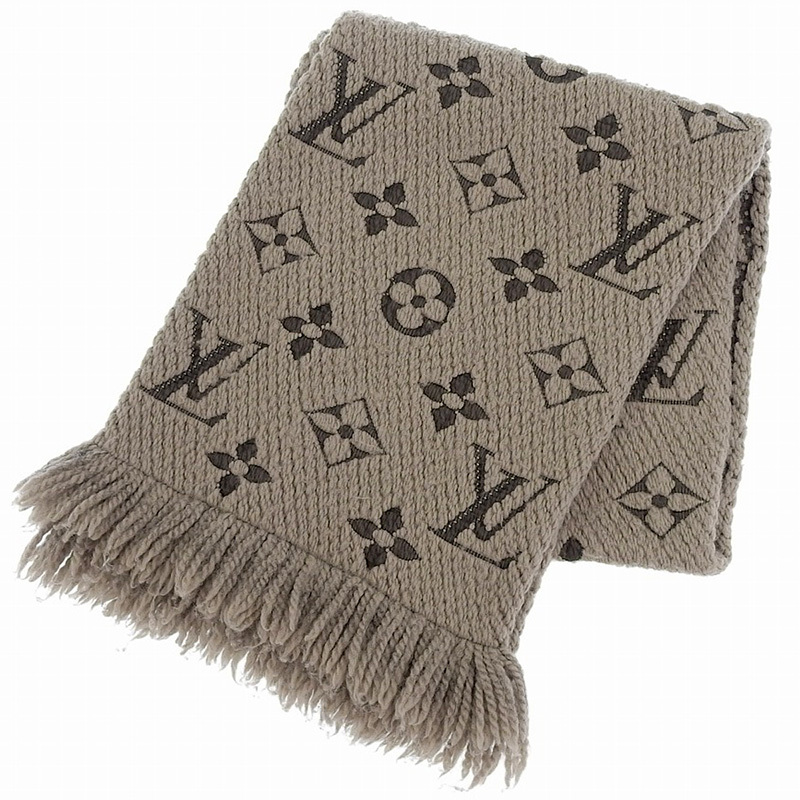 ルイヴィトン LOUIS VUITTON エシャルプロゴマニア マフラー ウール