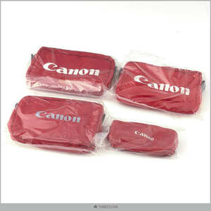 CANON PROFESSIONAL 赤/白 紅白 ポーチ バッグ 4個セット ウェストポーチ プロ用 【C12】
