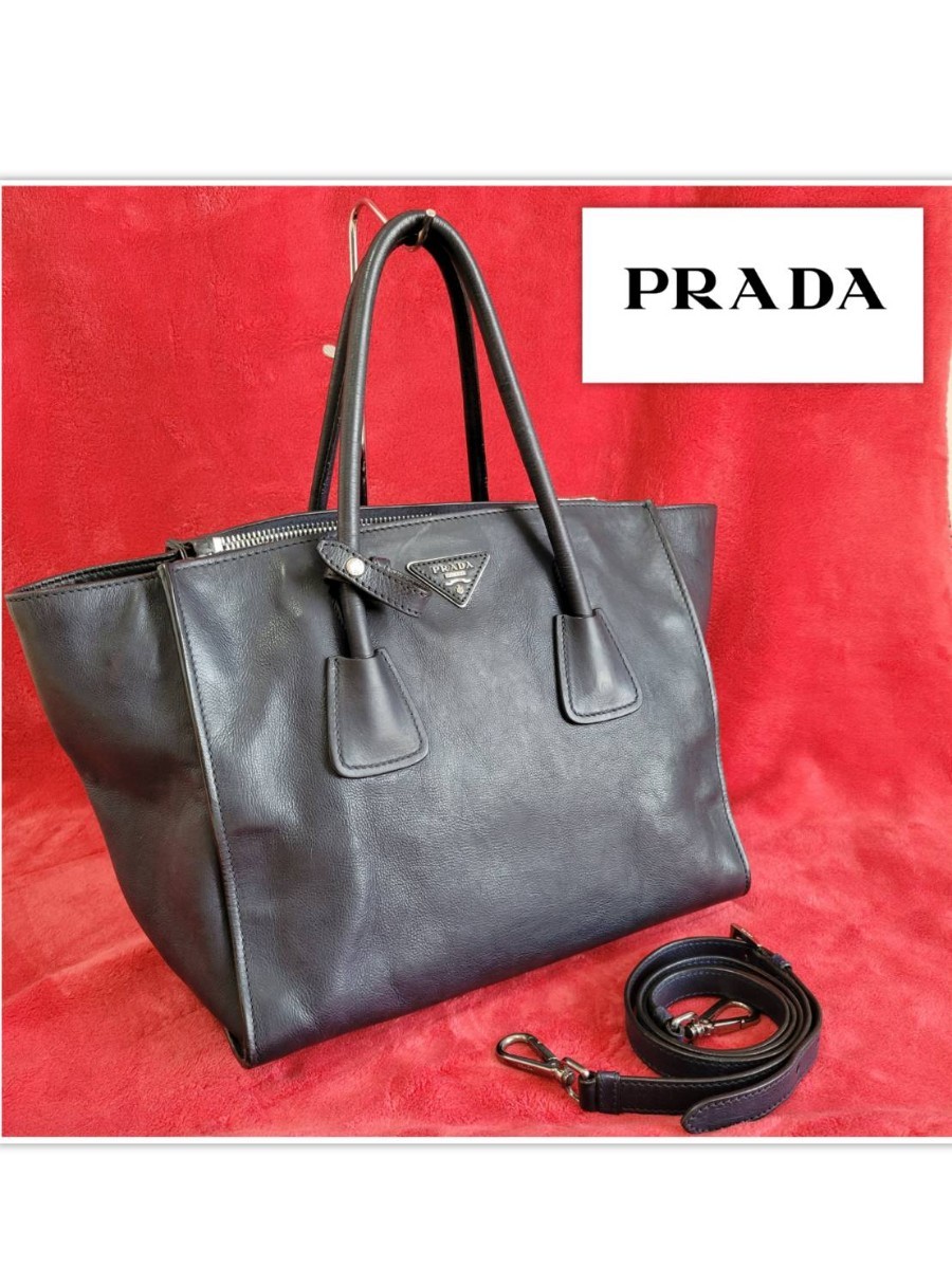 ☆美品 プラダ PRADA ミニハンドバッグ アクセサリーポーチ ショルダー