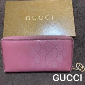 素敵なカラー☆ GUCCI グッチ GGインプリメ　ラウンドファスナー長財布(´`)