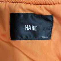 ★HARE ハレ★ MA-1 ジャケット 上着 アウター 中綿 フルジップ カジュアル USED 古着 Sサイズ ネイビー メンズ /SS4806_画像6