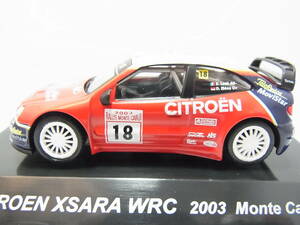 CM's 1/64 ラリーカーコレクション SS.19 CITROEN XSARA WRC 2003 Monte Carlo シトロエン クサラ