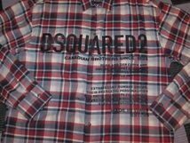 ブランド　DSQUARED2 　（ディースクエアード ）高級ロゴ入り長袖シャツ本物　メンズ　サイズL（50）新品同様●ドルガバFENDIGUCCIMONCLER_画像3