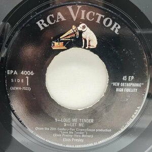 【4曲収録EP】レア 7インチ 原盤 USオリジナル ELVIS PRESLEY Love Me Tender ('56 RCA) エルヴィス・プレスリー／ラヴ・ミー・テンダー