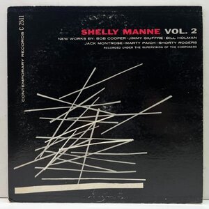 美盤!! Flat, MONO USオリジナル SHELLY MANNE And His Men Vol. 2 ('54 Contemporary) Shorty Rogers, Marty Paich, Russ Freeman