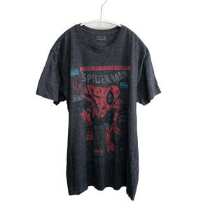 USA 古着 半袖 Tシャツ マーベル MARVEL アベンジャーズ スパイダーマン メンズL BA0814